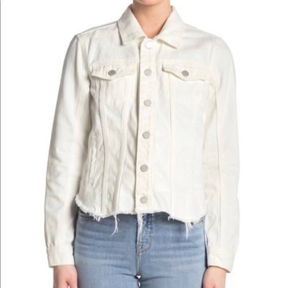 Blank NYC Frayed Hem Denim Jacket - Picture 1 of 6